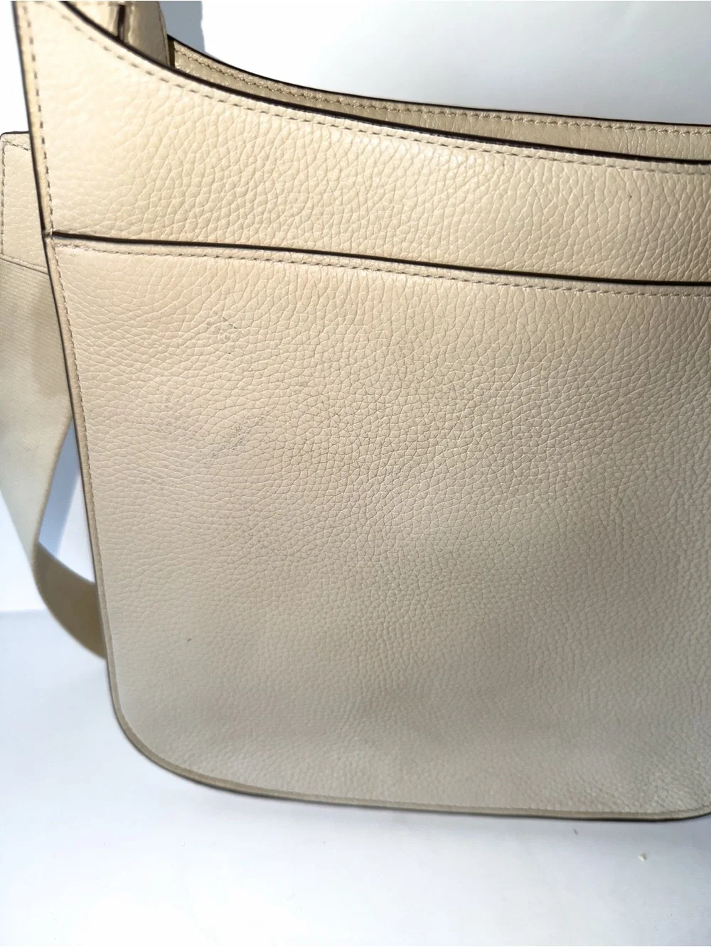 Tory Burch Thea Web Large Shoulder Bag. Color New Cream. Retail $449. Minimalist